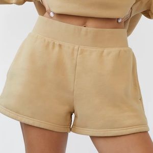 Aritzia Tna Cozy Fleece Perfect Short in Color Grey